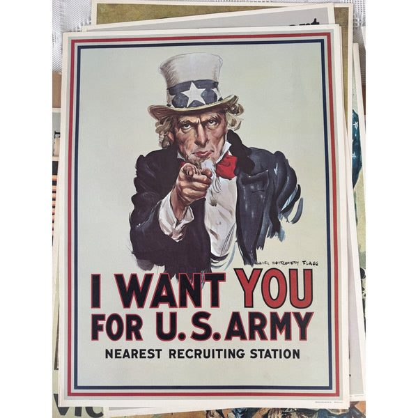 World War I Poster Portfolio by LIFE Editors 8 Reprints U S Americana prints 1964