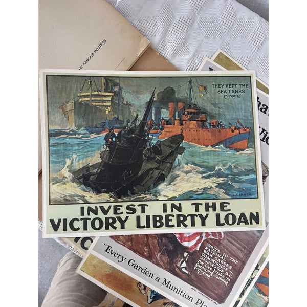 World War I Poster Portfolio by LIFE Editors 8 Reprints U S Americana prints 1964