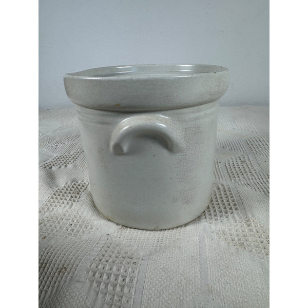 Vintage Pfaltzgraff Keystone Stoneware 2 Quart Crock Style Canister With Handles