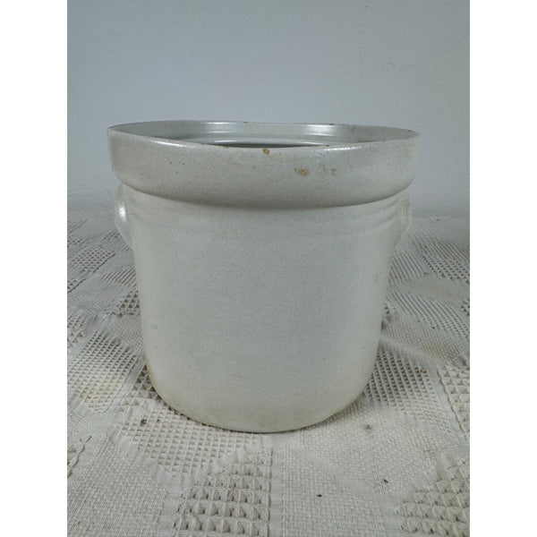 Vintage Pfaltzgraff Keystone Stoneware 2 Quart Crock Style Canister With Handles