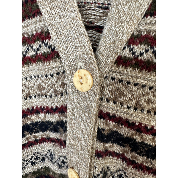 Vintage Lestricots Peachtree Womens Tan Cardigan