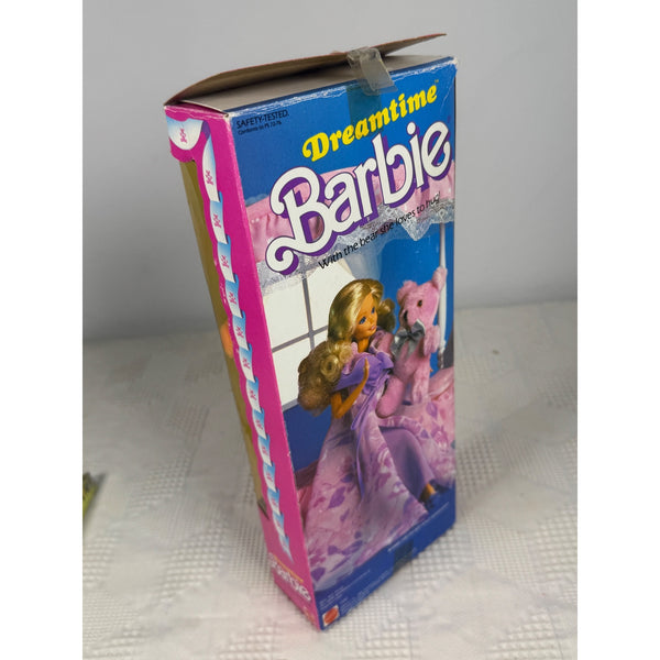 Dreamtime Barbie w Teddy Bear Mattel 1984 Vintage Collectible Doll 9108 NIB