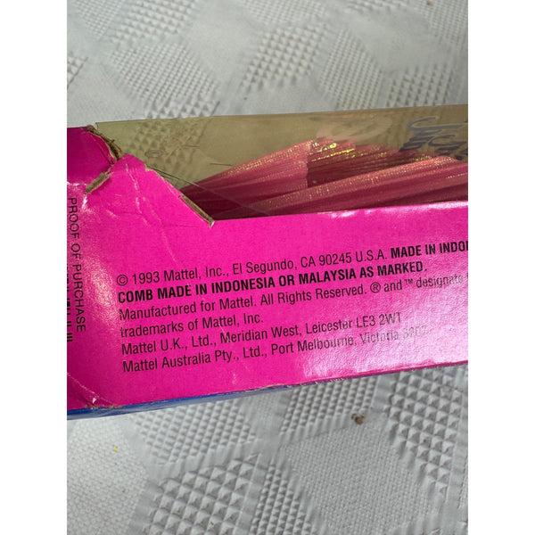 Fountain Mermaid Barbie Doll 1993 Mattel Pink Hair Fountain Crown 10393 NIB