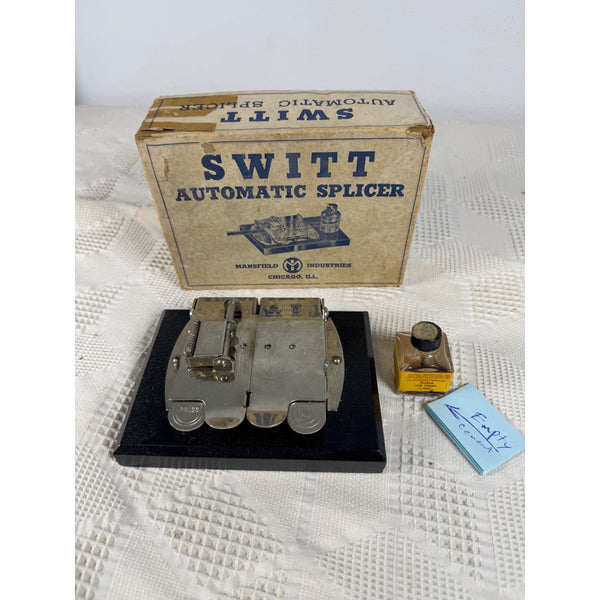 Switt Automatic Splicer by Mansfield Industries w Box Vintage Film Editing Tool