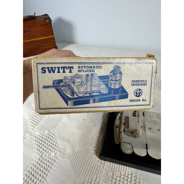 Switt Automatic Splicer by Mansfield Industries w Box Vintage Film Editing Tool