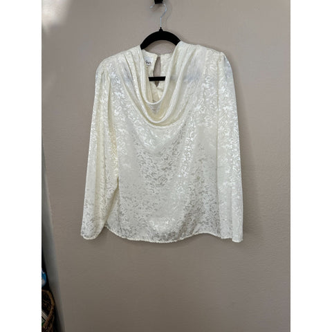 Vintage Cristina Womens Off-White Blouse 