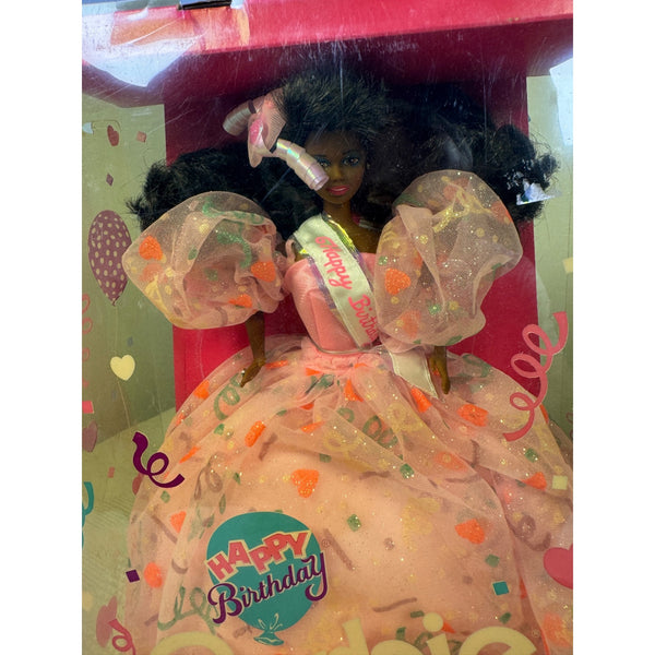Happy Birthday Barbie Doll 1990 Mattel Special Edition Confetti Dress 9561 NIB
