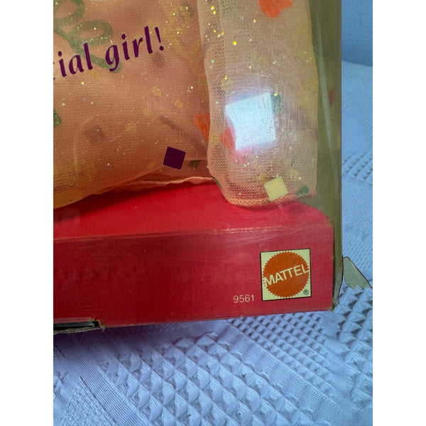 Happy Birthday Barbie Doll 1990 Mattel Special Edition Confetti Dress 9561 NIB