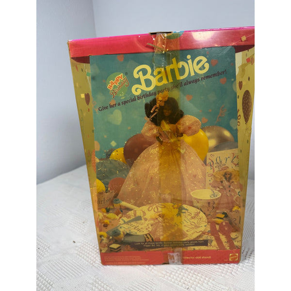 Happy Birthday Barbie Doll 1990 Mattel Special Edition Confetti Dress 9561 NIB