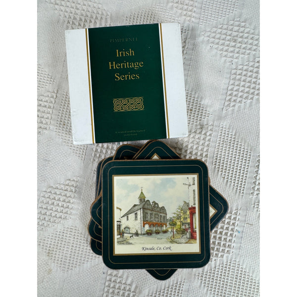 Pimpernel Irish Heritage Series Coasters Set Of 6 w Box Heat Resistant Vintage