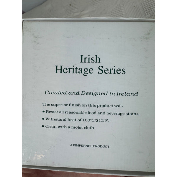Pimpernel Irish Heritage Series Coasters Set Of 6 w Box Heat Resistant Vintage