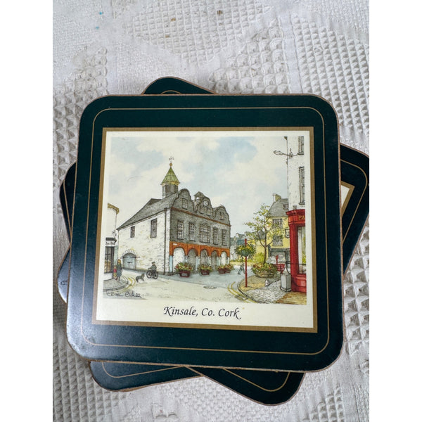 Pimpernel Irish Heritage Series Coasters Set Of 6 w Box Heat Resistant Vintage