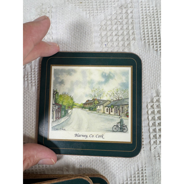 Pimpernel Irish Heritage Series Coasters Set Of 6 w Box Heat Resistant Vintage