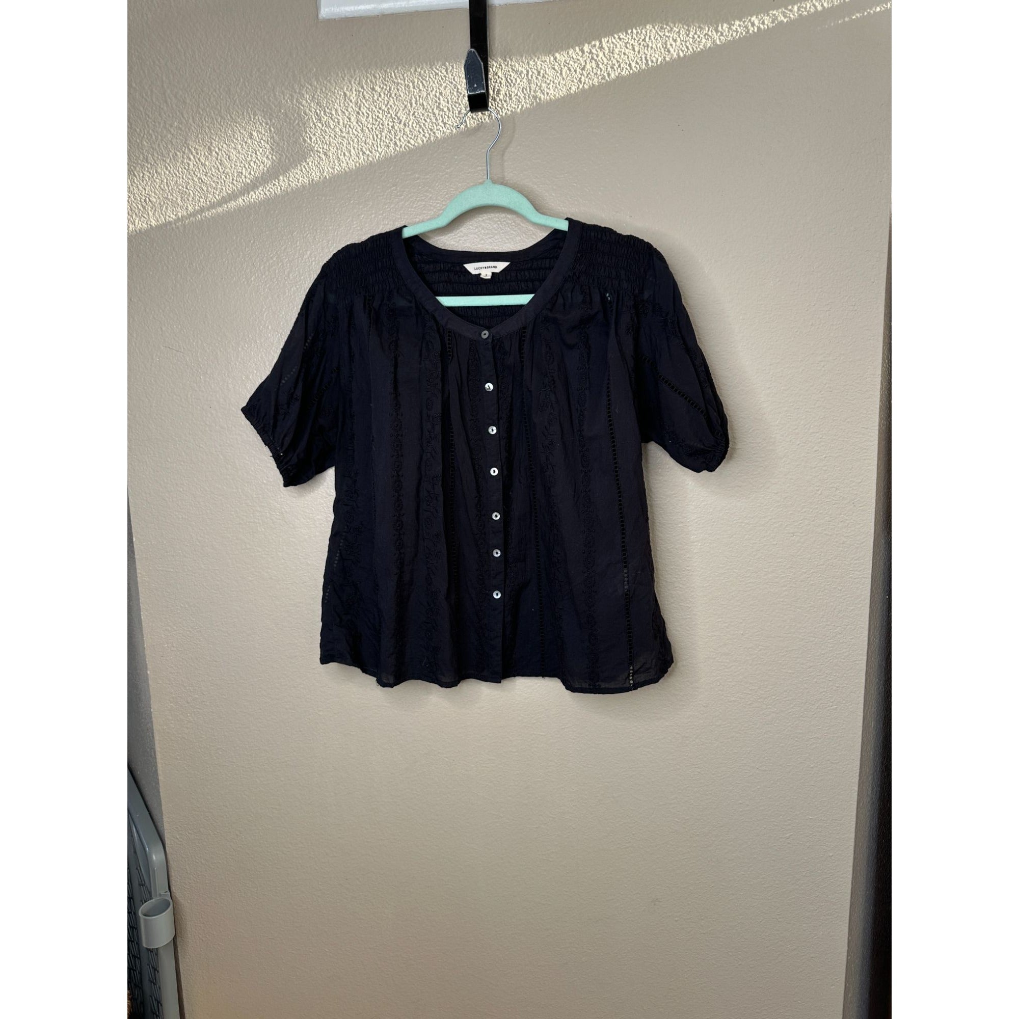 Lucky Brand Women's Black Blouse