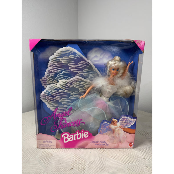 Angel Princess Barbie Doll 1996 Mattel w Glittery Wings Gown Vintage 15911 NIB
