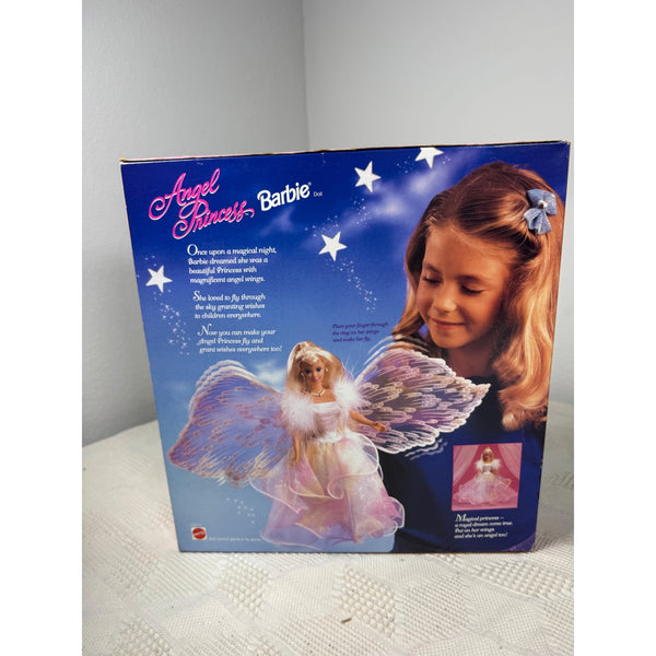 Angel Princess Barbie Doll 1996 Mattel w Glittery Wings Gown Vintage 15911 NIB