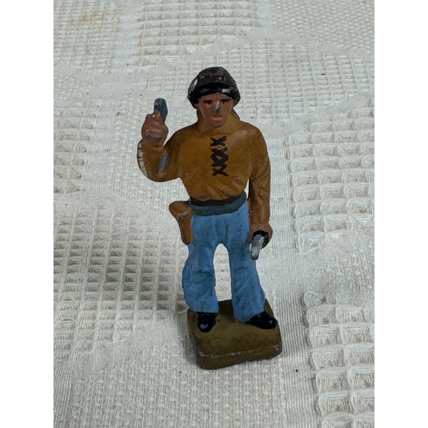 Vintage Treasure Chest Miniatures Lead Cowboy Figurine Wild West Frontier