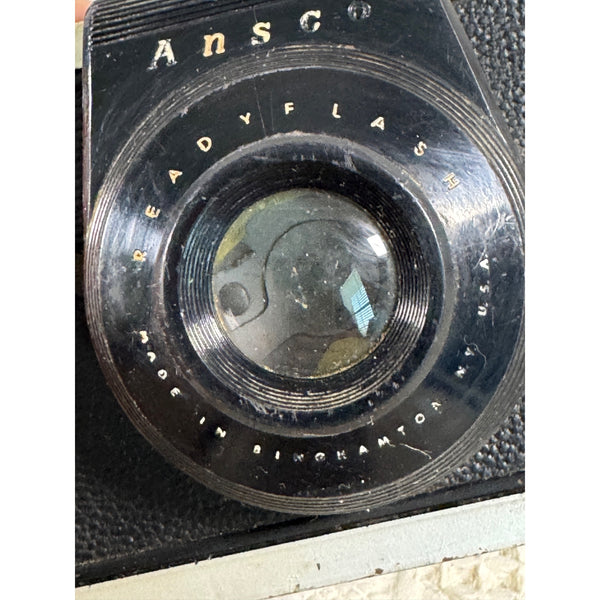 Vintage Ansco Readyflash 620 Film Camera Black 1950s Collectible Photography