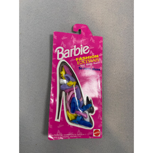 Barbie Fashion Extras Big Fun Shoes Accessory Pack Mattel Pink Vintage 1990s NWB