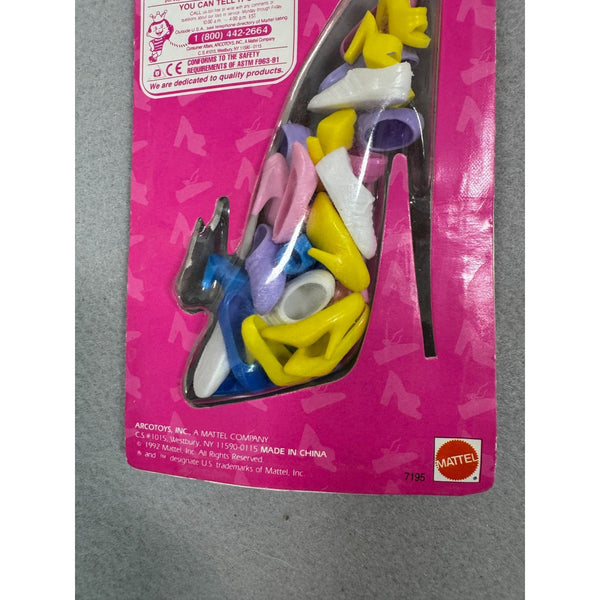 Barbie Fashion Extras Big Fun Shoes Accessory Pack Mattel Pink Vintage 1990s NWB