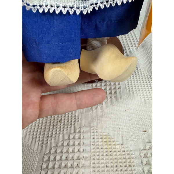 Vintage Waterland Holland Doll Porcelain 1990s Traditional Costume with Stand