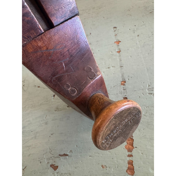 Wood Shoe Form Stretcher Vintage Bullocks No 8 3 Adjustable Hardwood Design Cobbler Tool