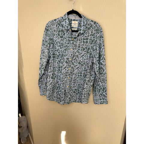 Tommy Bahamas Mens Blue Green Island crafted Shirt