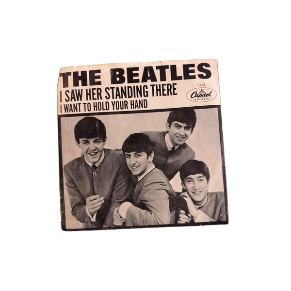 The Beatles I Want To Hold Your Hand 45 RPM Vinyl w Sleeve Capitol Records 