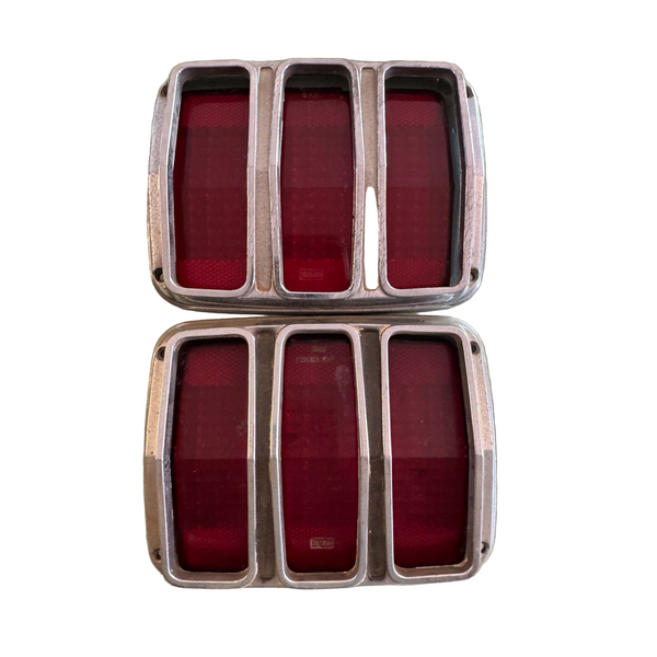 Set of vintage 1964 -1966 ford mustang tail light bezels and lens