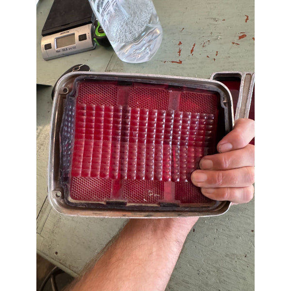 Title: Pair Of 1964-1966 Vintage Mustang Taillight Bezels & Lens C4ZB-13449-B OEM