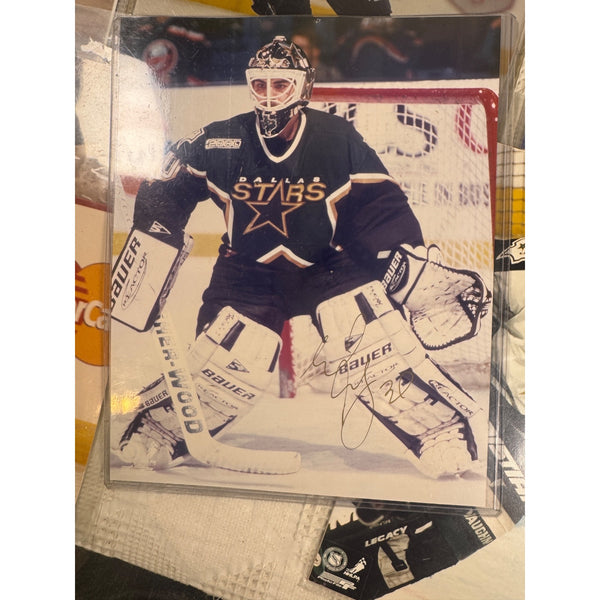 Rare Manny Fernandez Autographed Dallas Stars Photo and Hockey Photo Collection