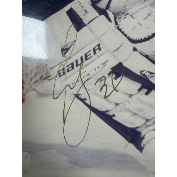 Rare Manny Fernandez Autographed Dallas Stars Photo and Hockey Photo Collection