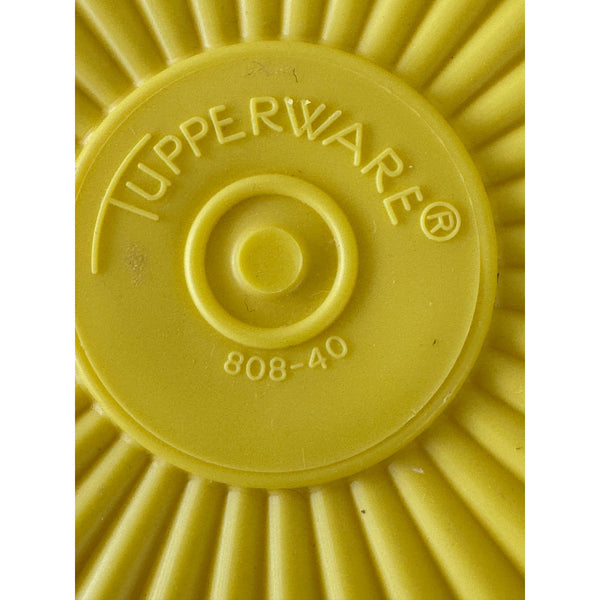 Vintage Tupperware 808-40 Yellow Servalier Canister 1970s Storage Container