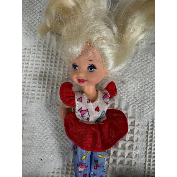 Vintage Lot of 6 Kelly and Friends Dolls 1990s Mixed Outfits and Styles
