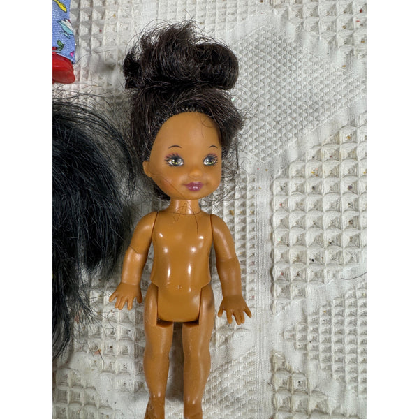 Vintage Lot of 6 Kelly and Friends Dolls 1990s Mixed Outfits and Styles