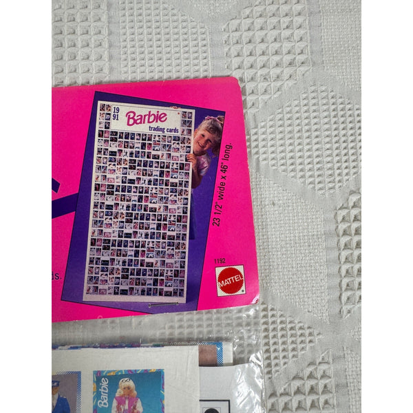 Barbie 1991 Trading Cards Collector Poster Mattel Vintage Memorabilia 1192