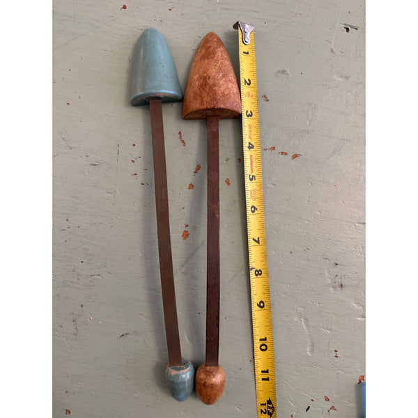 Vintage 1950s Wood and Metal Shoe Stretchers