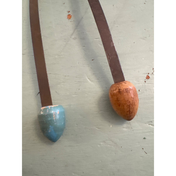 Vintage 1950s Wood and Metal Shoe Stretchers