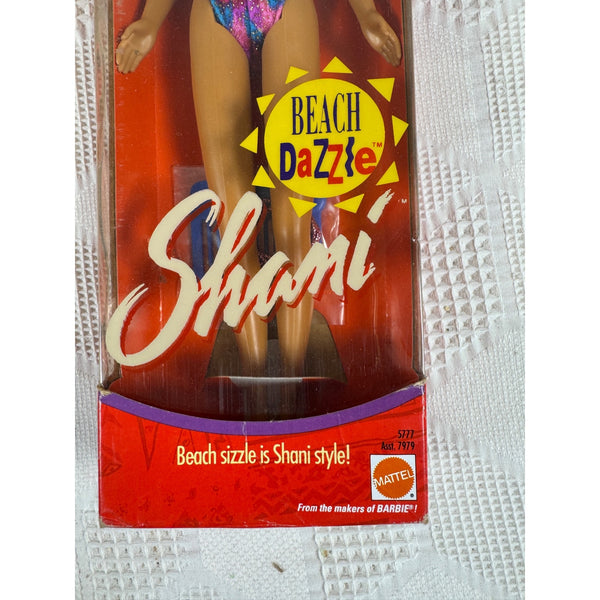 Beach Dazzle Shani Doll Asha Mattel 1991 Vintage by Maker of Barbie 7777 NIB