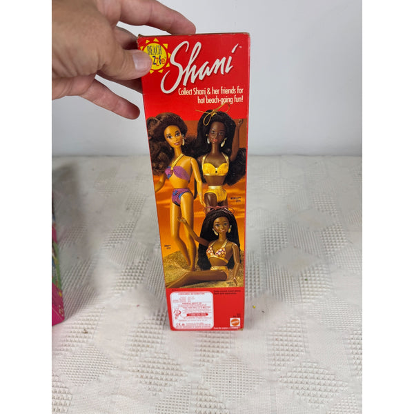 Beach Dazzle Shani Doll Asha Mattel 1991 Vintage by Maker of Barbie 7777 NIB