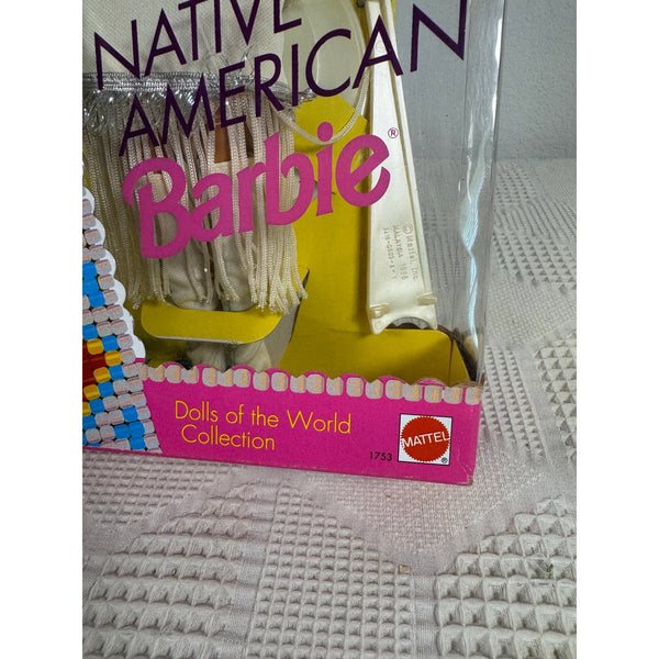 Native American Barbie Dolls Of The World Collection 1992 Special Ed 1753 NIB