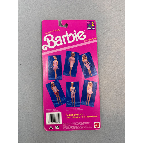 Barbie Dreamwear Mode Reverie Fashion Outfit Set Mattel 1990 Purple Lingerie