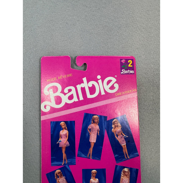 Barbie Dreamwear Mode Reverie Fashion Outfit Set Mattel 1990 Purple Lingerie