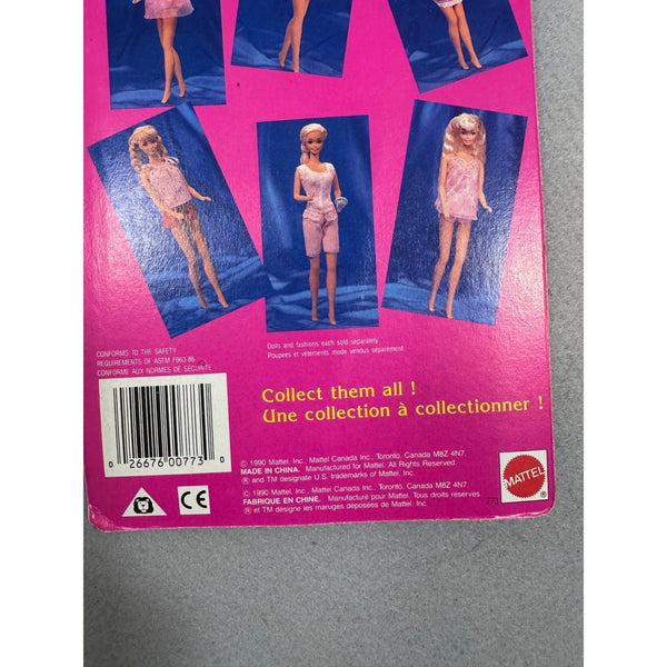Barbie Dreamwear Mode Reverie Fashion Outfit Set Mattel 1990 Purple Lingerie