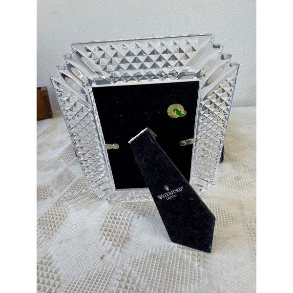Waterford Crystal Portraits Diamond Cut 4x6 Picture Frame with Box and Pouch