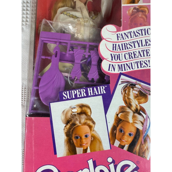 Super Hair Barbie Doll 1986 Vintage Mattel With Accessories 3101 NIB