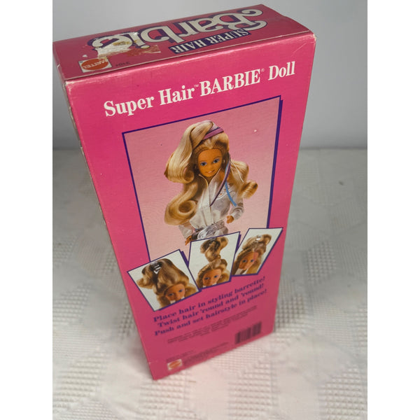 Super Hair Barbie Doll 1986 Vintage Mattel With Accessories 3101 NIB