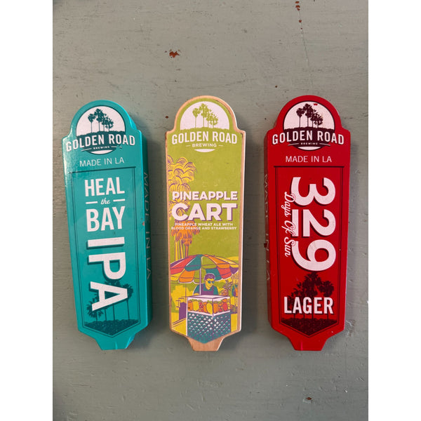 Golden Road Brewing Beer Tap Handles IPA Wheat Lager Set of 3 Collectible