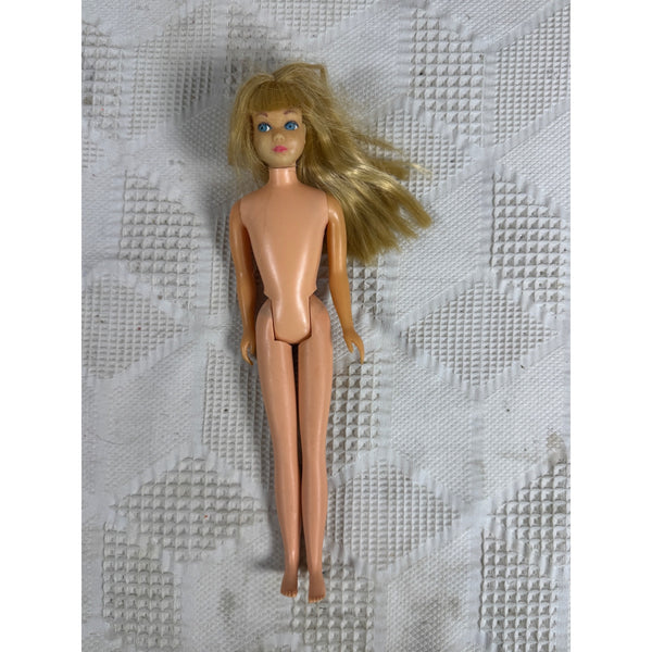 Vintage 1960s Skipper Doll Little Sister Of Barbie Blonde Hair Blue Eyes Japan