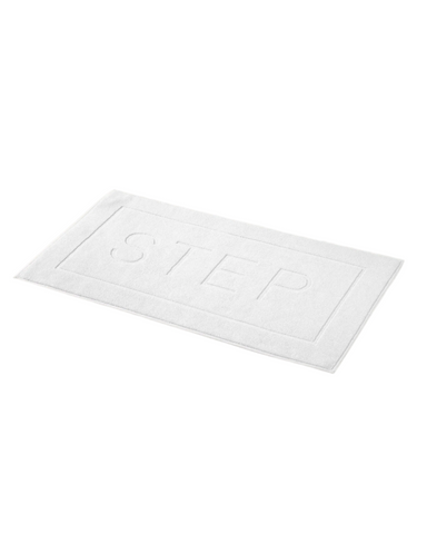 Sunset White Step Bath Mat